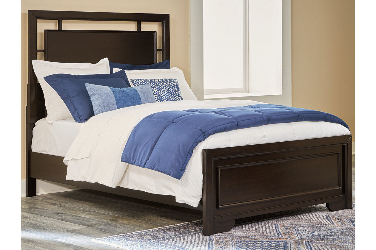 Covetown Dark Brown Full Panel Bed - Ashley - Luna Furniture