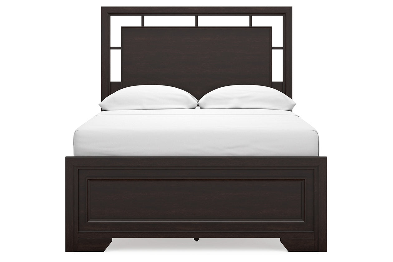 Covetown Dark Brown Full Panel Bed - Ashley - Luna Furniture
