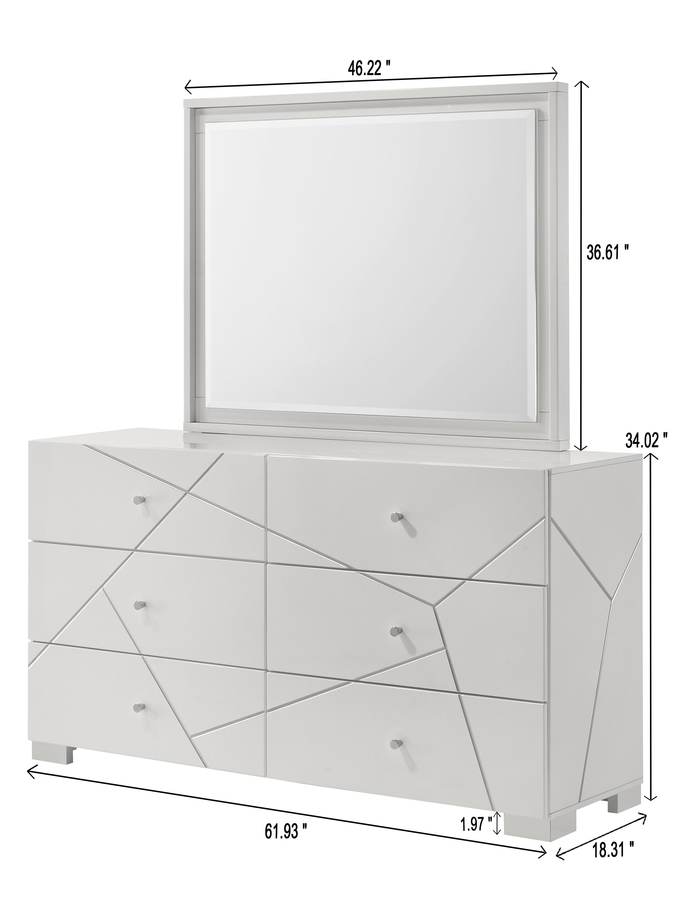 Ayla White Panel Bedroom Set from Crown Mark - Luna Furniture