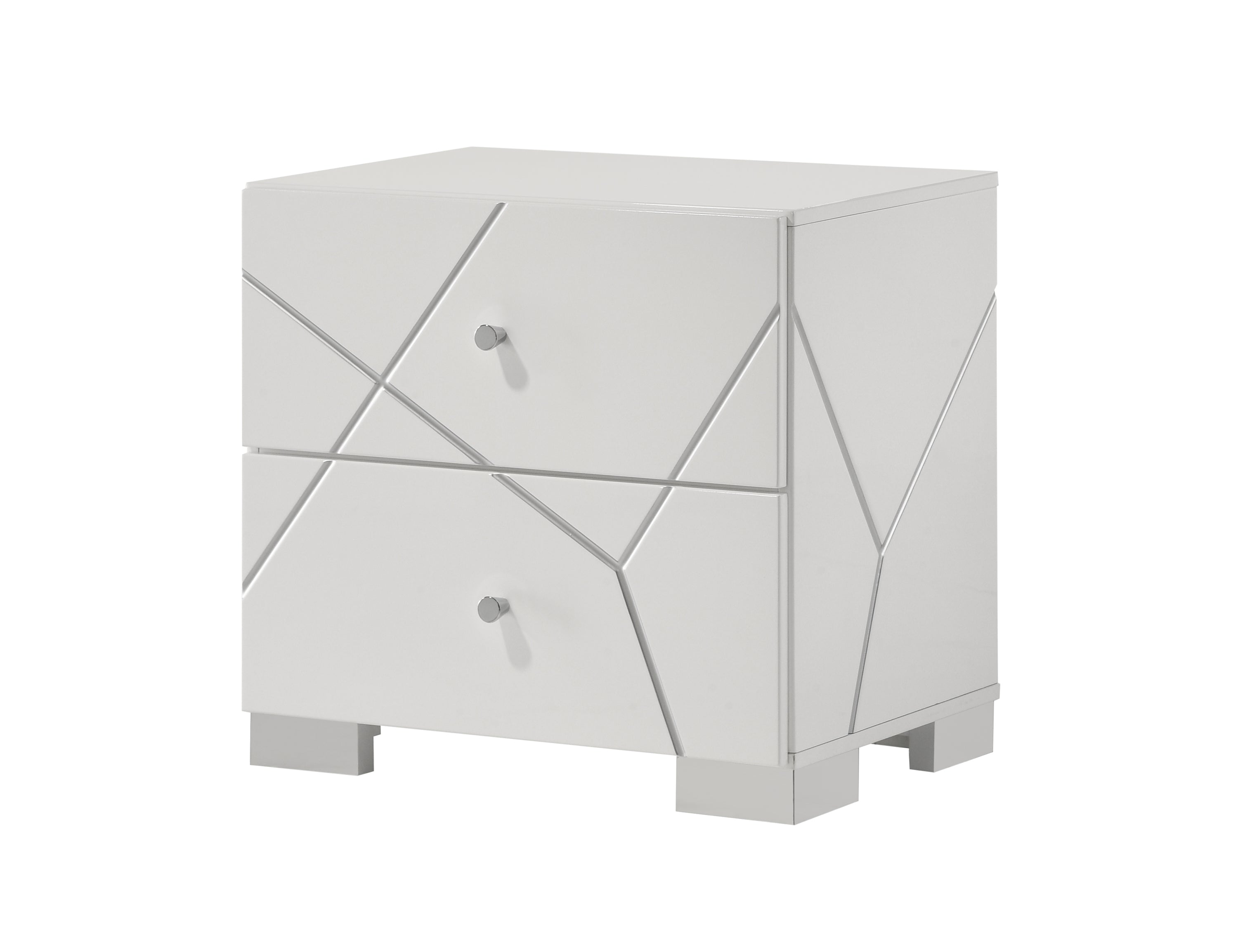 Ayla White Nightstand from Crown Mark - Luna Furniture