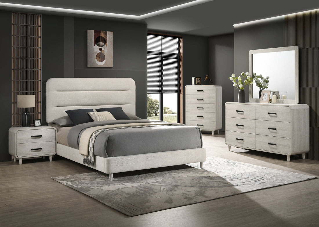 Nyomi White Queen Bed from Crown Mark - Luna Furniture