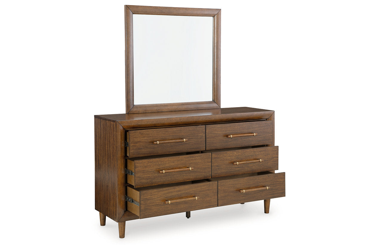Lyncott Brown Dresser and Mirror - Ashley - Luna Furniture