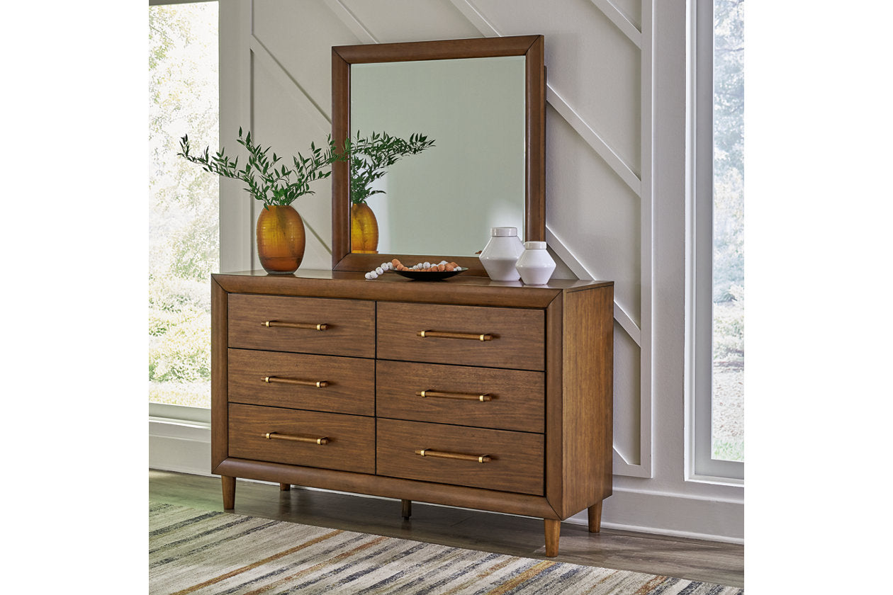 Lyncott Brown Dresser and Mirror - Ashley - Luna Furniture