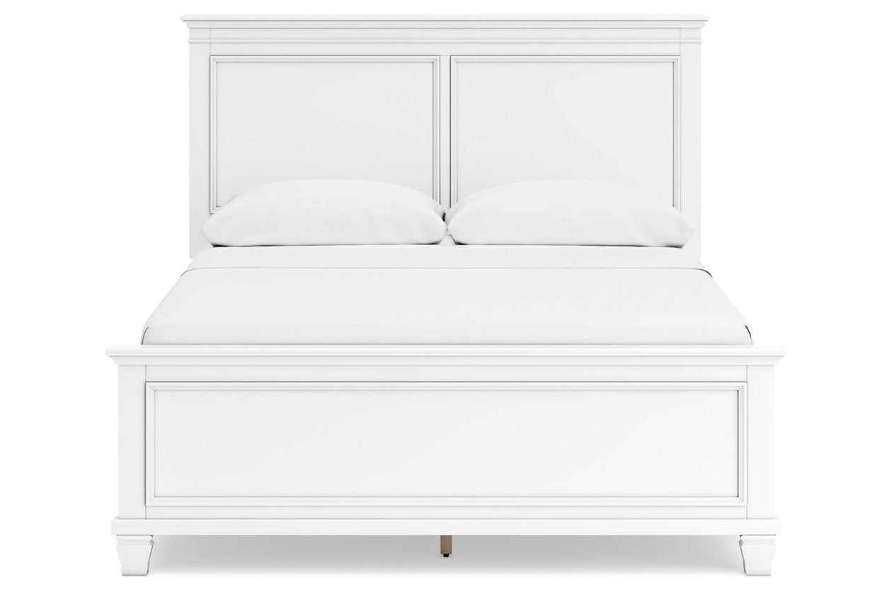 Fortman White Queen Panel Bed - Ashley - Luna Furniture