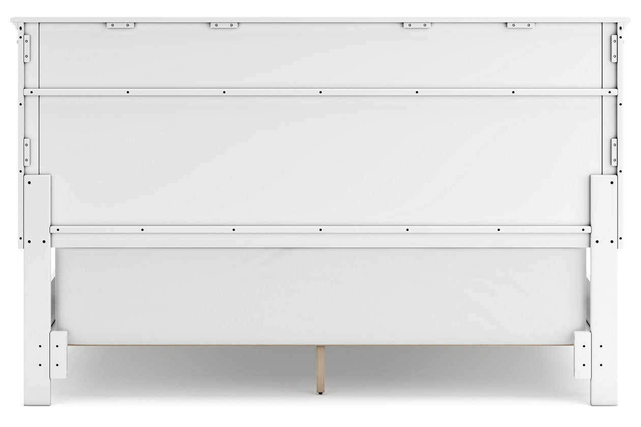Fortman White California King Panel Bed - Ashley - Luna Furniture