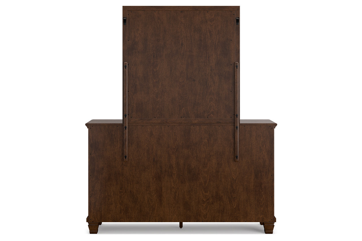 Danabrin Brown Dresser and Mirror - Ashley - Luna Furniture