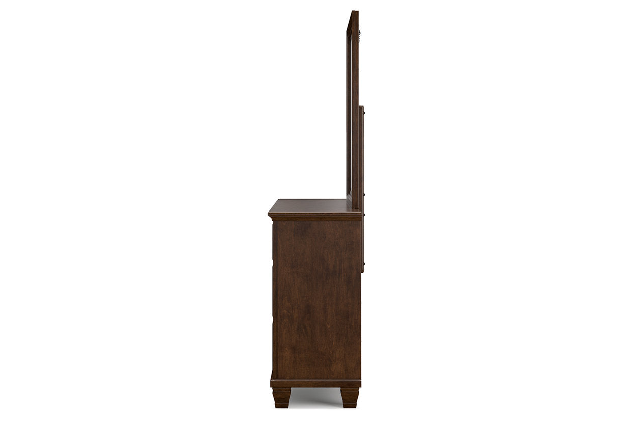 Danabrin Brown Dresser and Mirror - Ashley - Luna Furniture