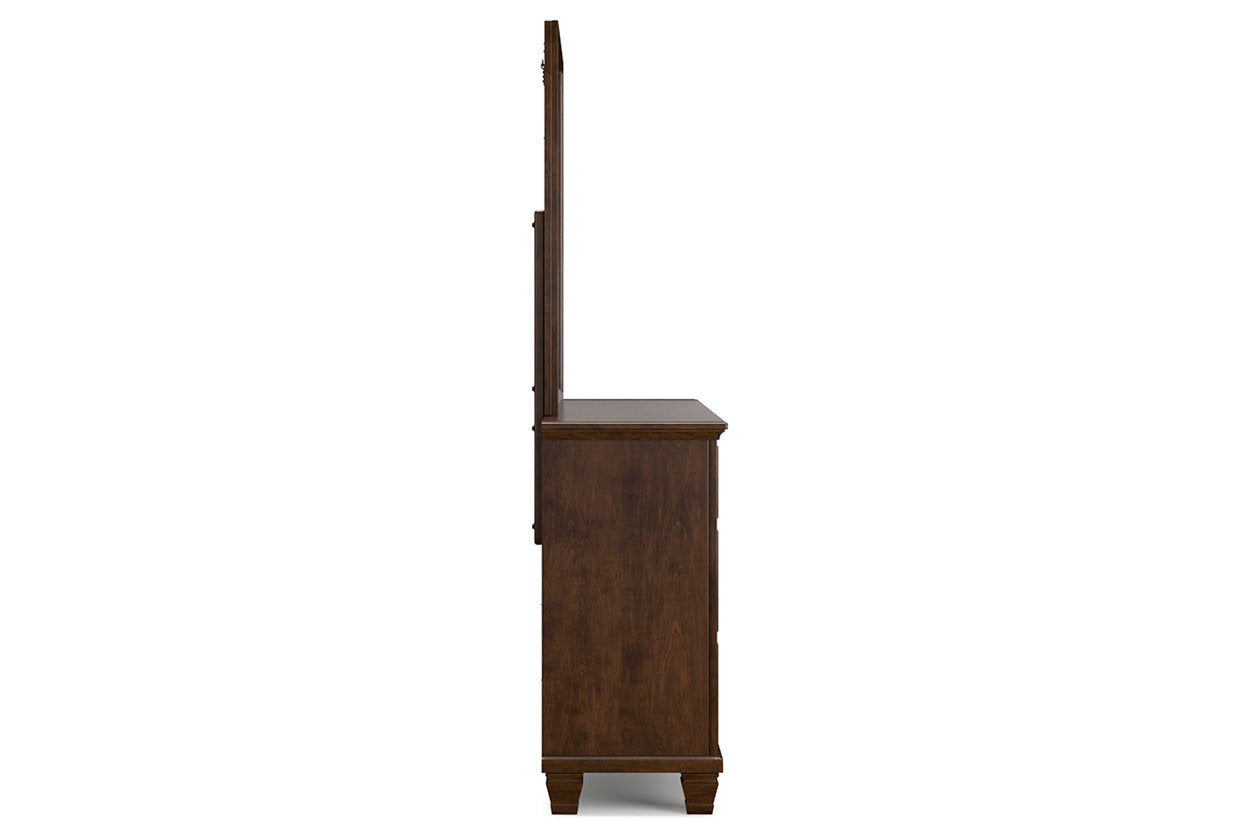 Danabrin Brown Dresser and Mirror - Ashley - Luna Furniture