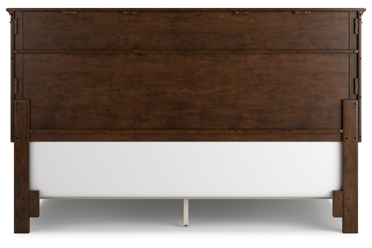 Danabrin Brown California King Panel Bed - Ashley - Luna Furniture