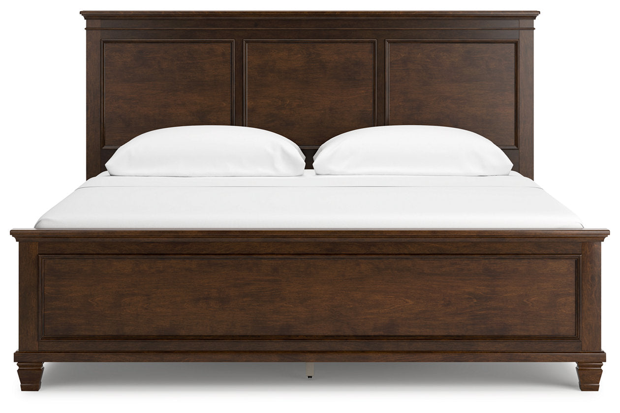 Danabrin Brown California King Panel Bed - Ashley - Luna Furniture
