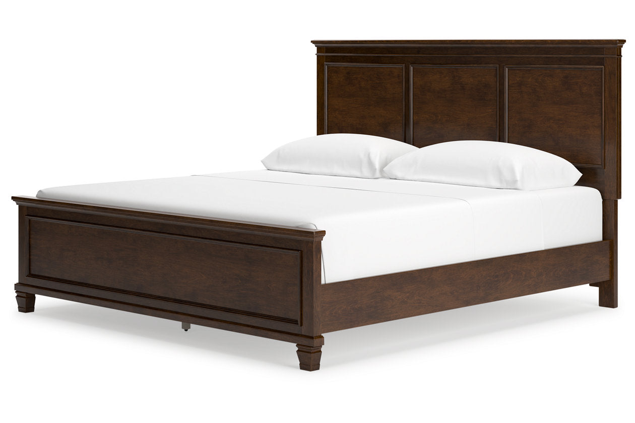 Danabrin Brown King Panel Bed - Ashley - Luna Furniture