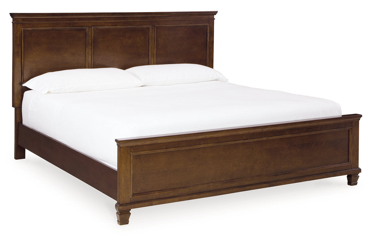 Danabrin Brown King Panel Bed - Ashley - Luna Furniture