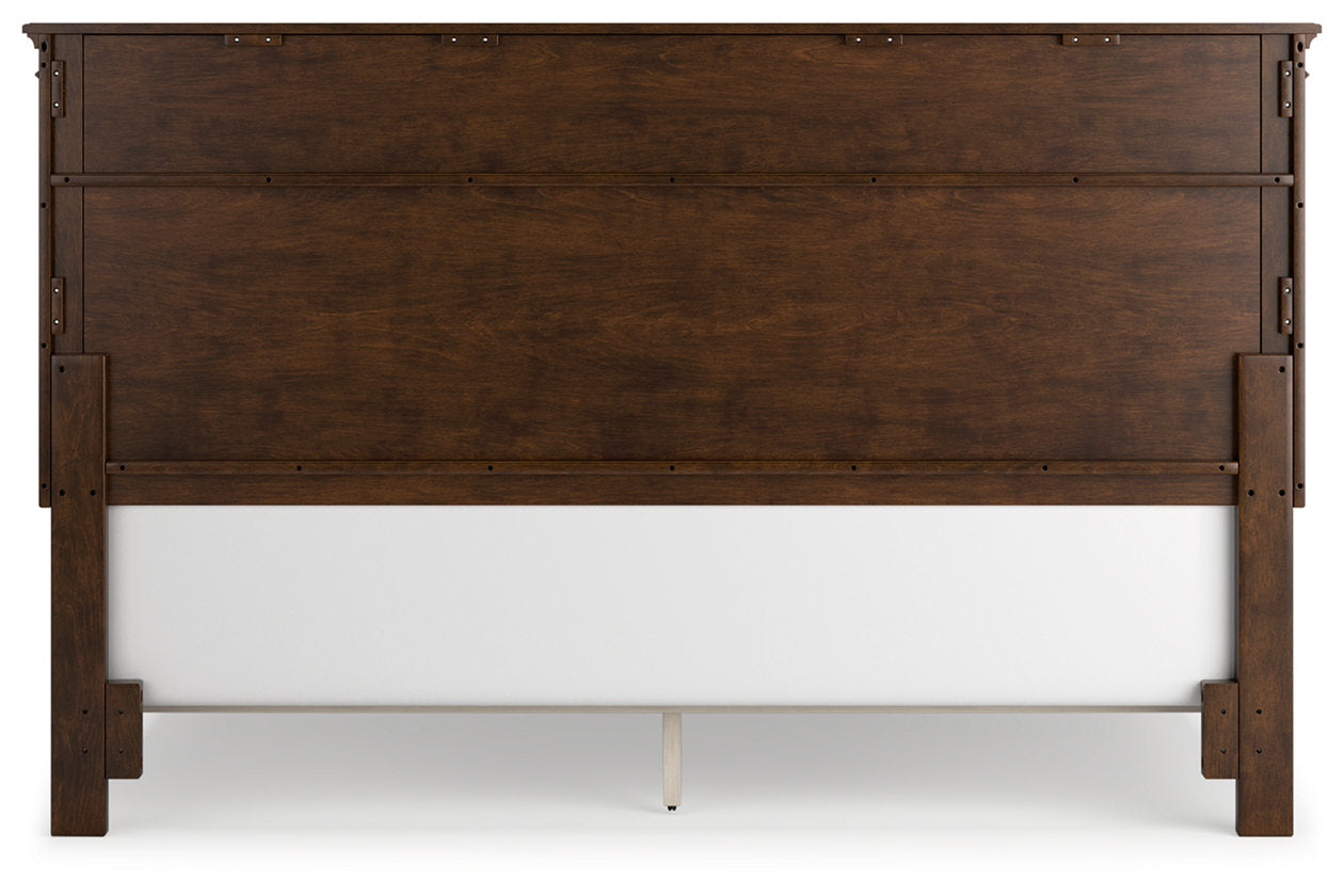 Danabrin Brown King Panel Bed - Ashley - Luna Furniture
