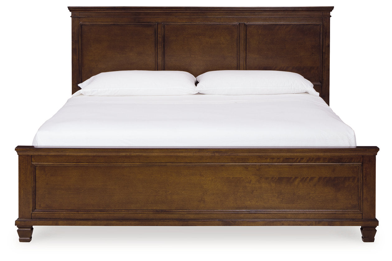 Danabrin Brown King Panel Bed - Ashley - Luna Furniture