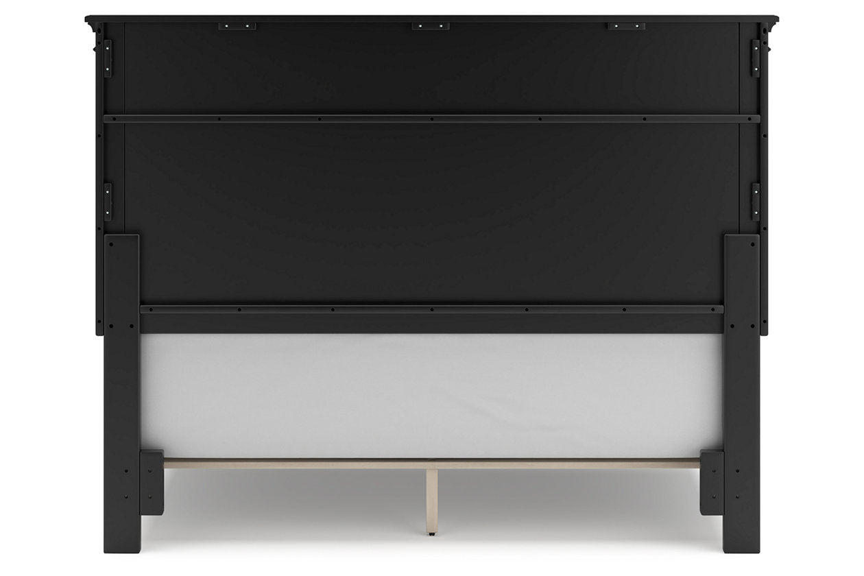 Lanolee Black Queen Panel Bed - Ashley - Luna Furniture