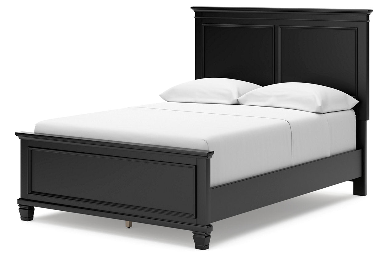 Lanolee Black Full Panel Bed - Ashley - Luna Furniture