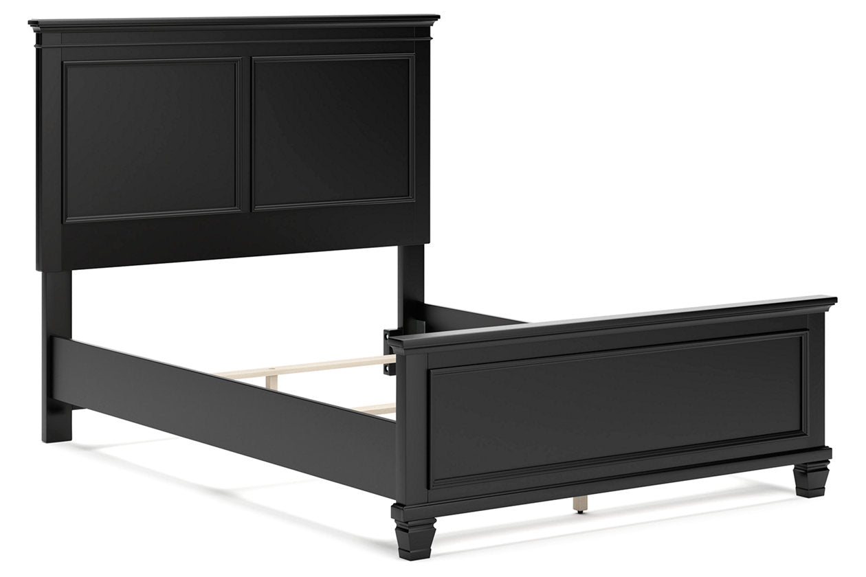 Lanolee Black Full Panel Bed - Ashley - Luna Furniture