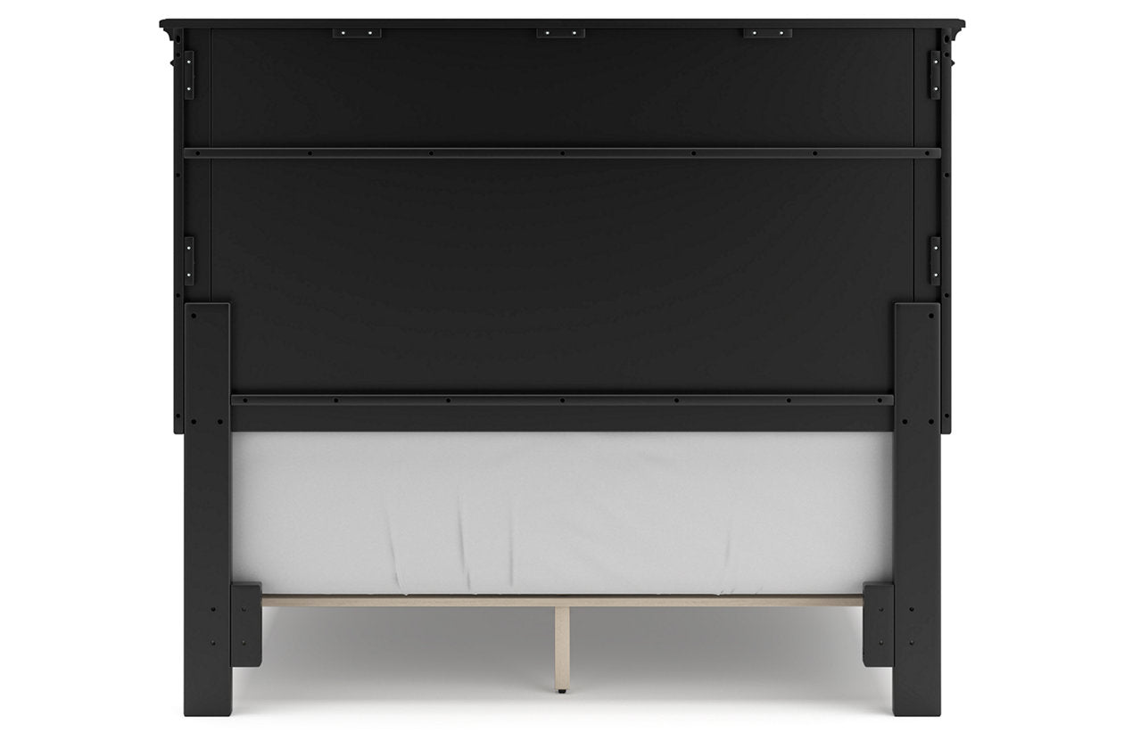 Lanolee Black Full Panel Bed - Ashley - Luna Furniture