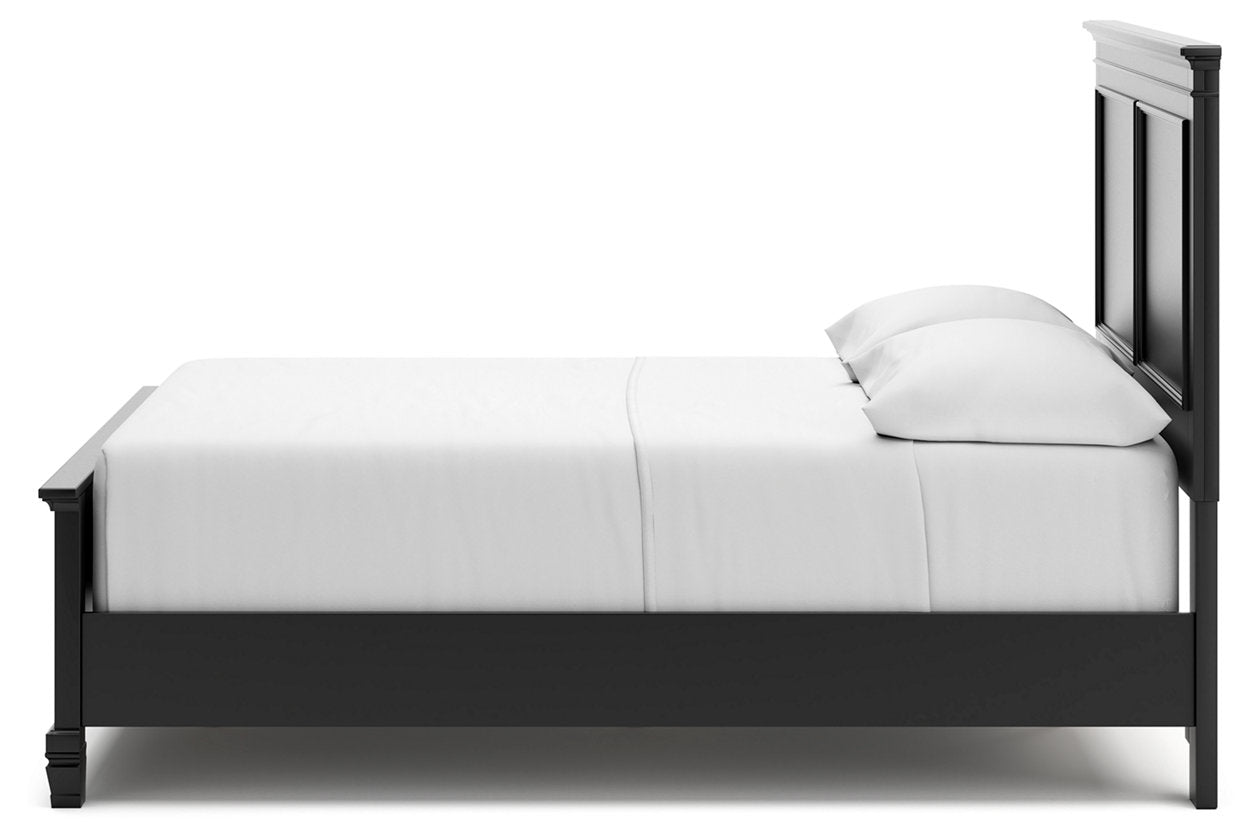 Lanolee Black Full Panel Bed - Ashley - Luna Furniture