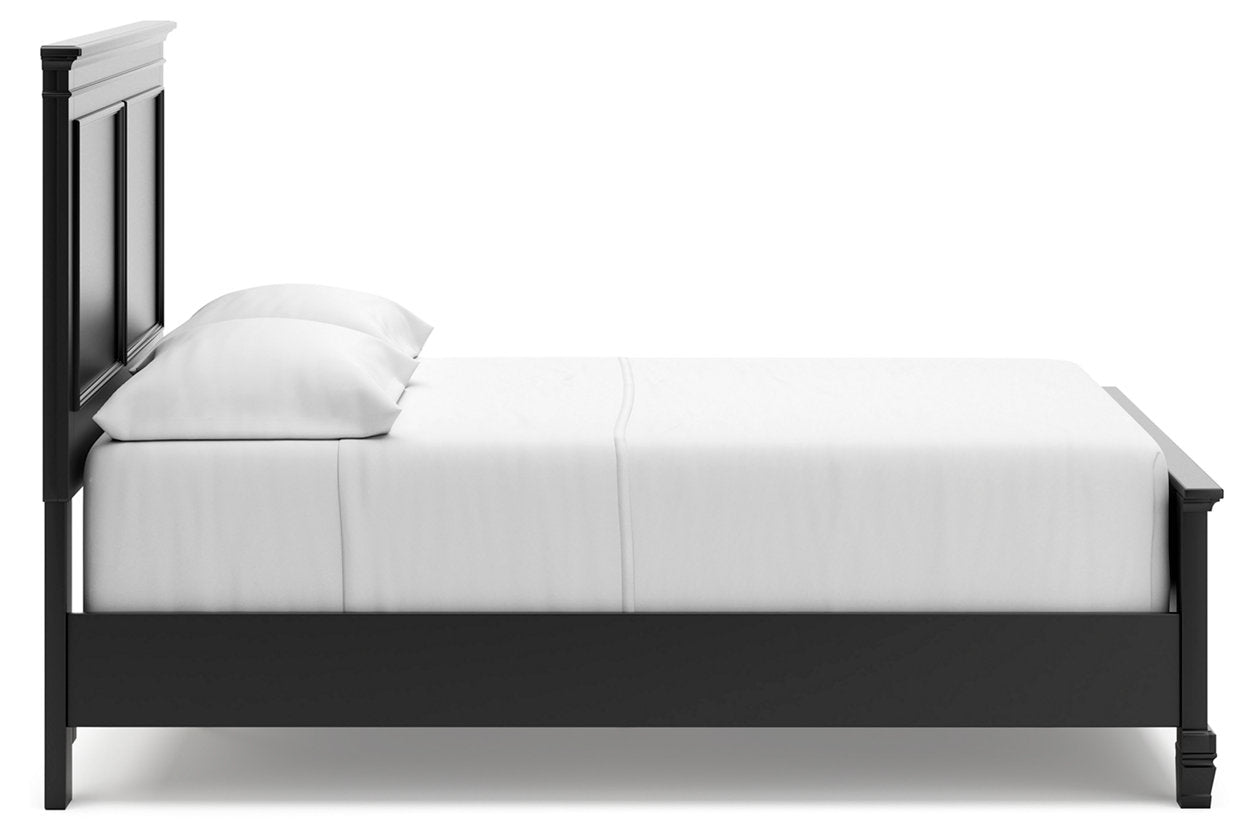 Lanolee Black Full Panel Bed - Ashley - Luna Furniture