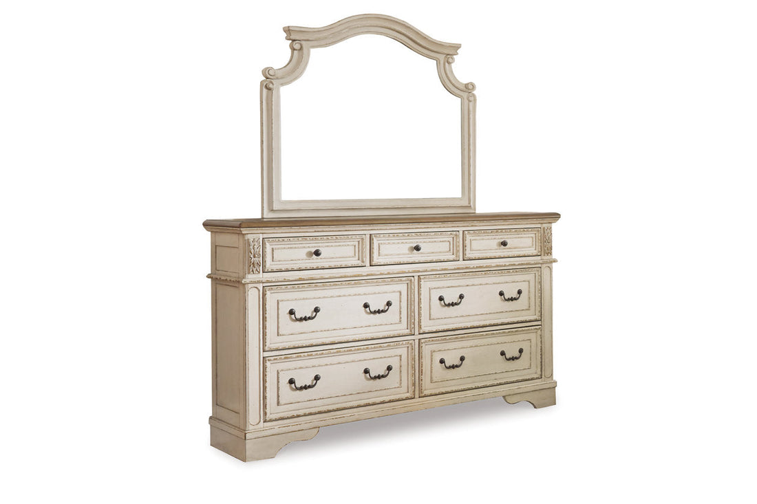 Realyn Two-tone Dresser and Mirror - Ashley - Luna Furniture