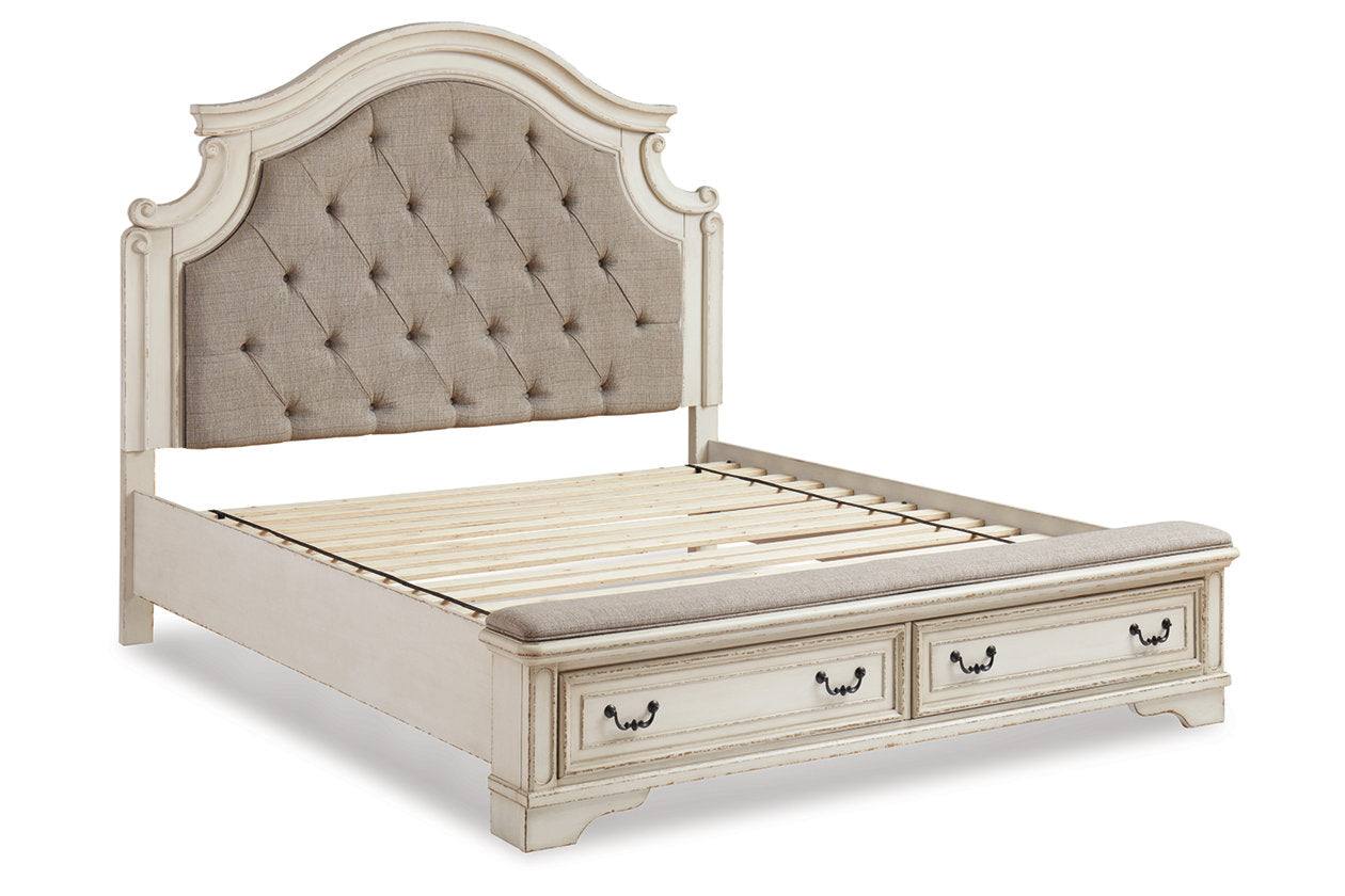 Realyn Two-tone California King Upholstered Bed - Ashley - Luna Furniture