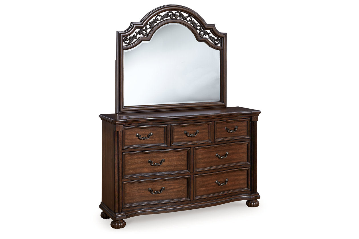 Lavinton Brown Dresser and Mirror - Ashley - Luna Furniture