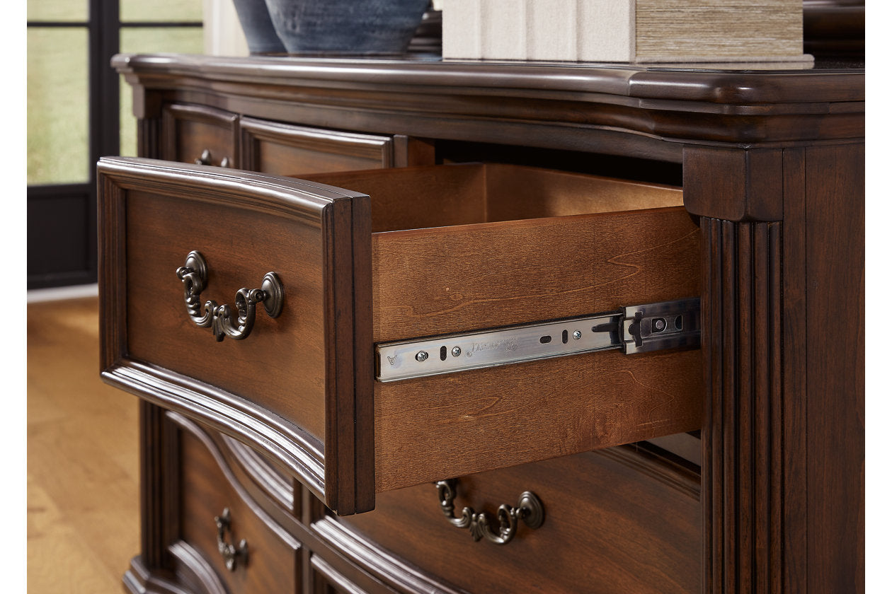 Lavinton Brown Dresser and Mirror - Ashley - Luna Furniture