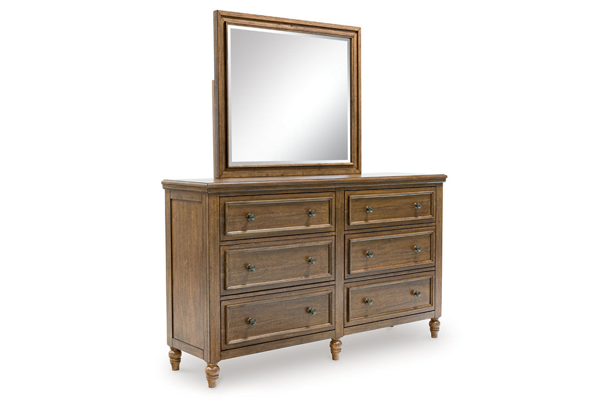 Sturlayne Brown Dresser and Mirror - Ashley - Luna Furniture