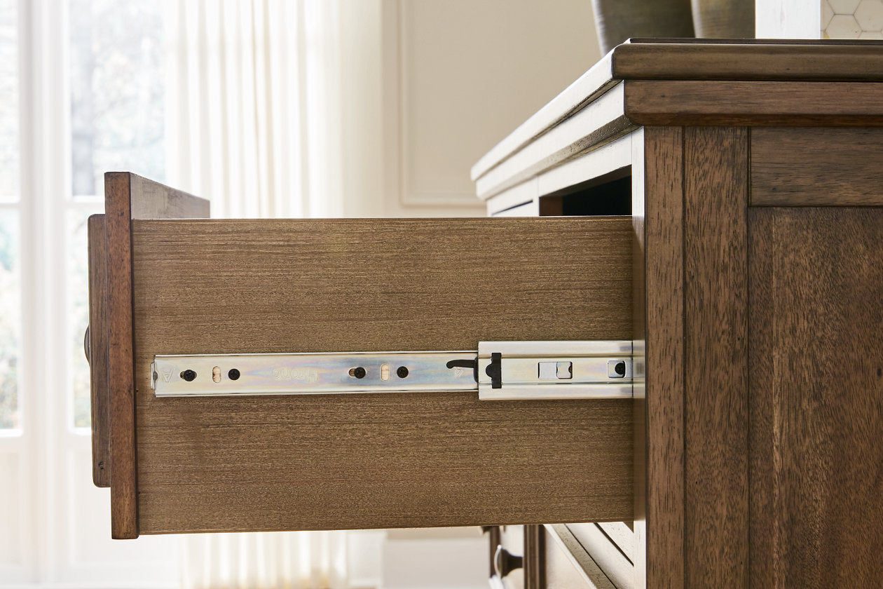 Sturlayne Brown Dresser and Mirror - Ashley - Luna Furniture