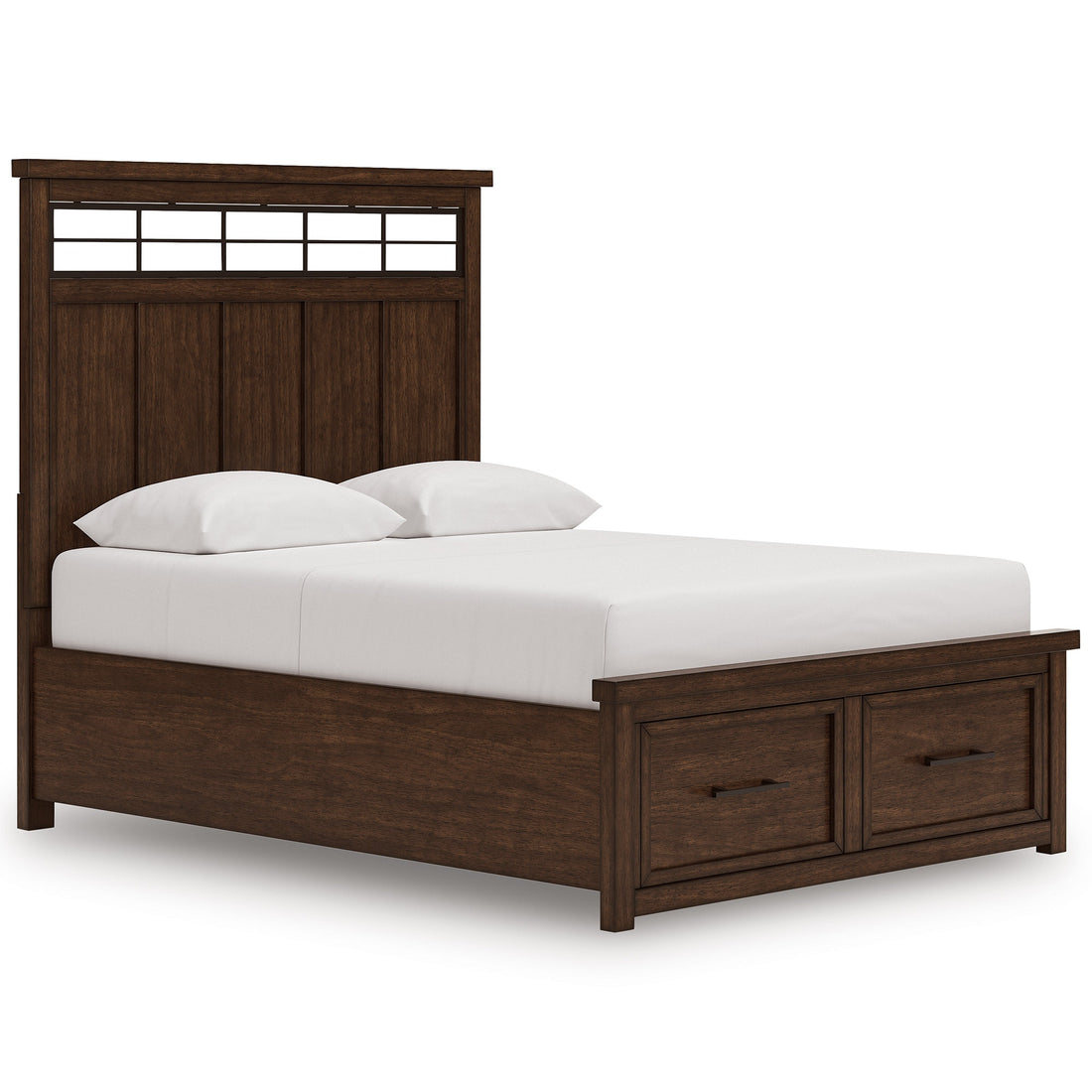 Taffenbrook Medium Brown Queen Panel Bed from Ashley - Luna Furniture