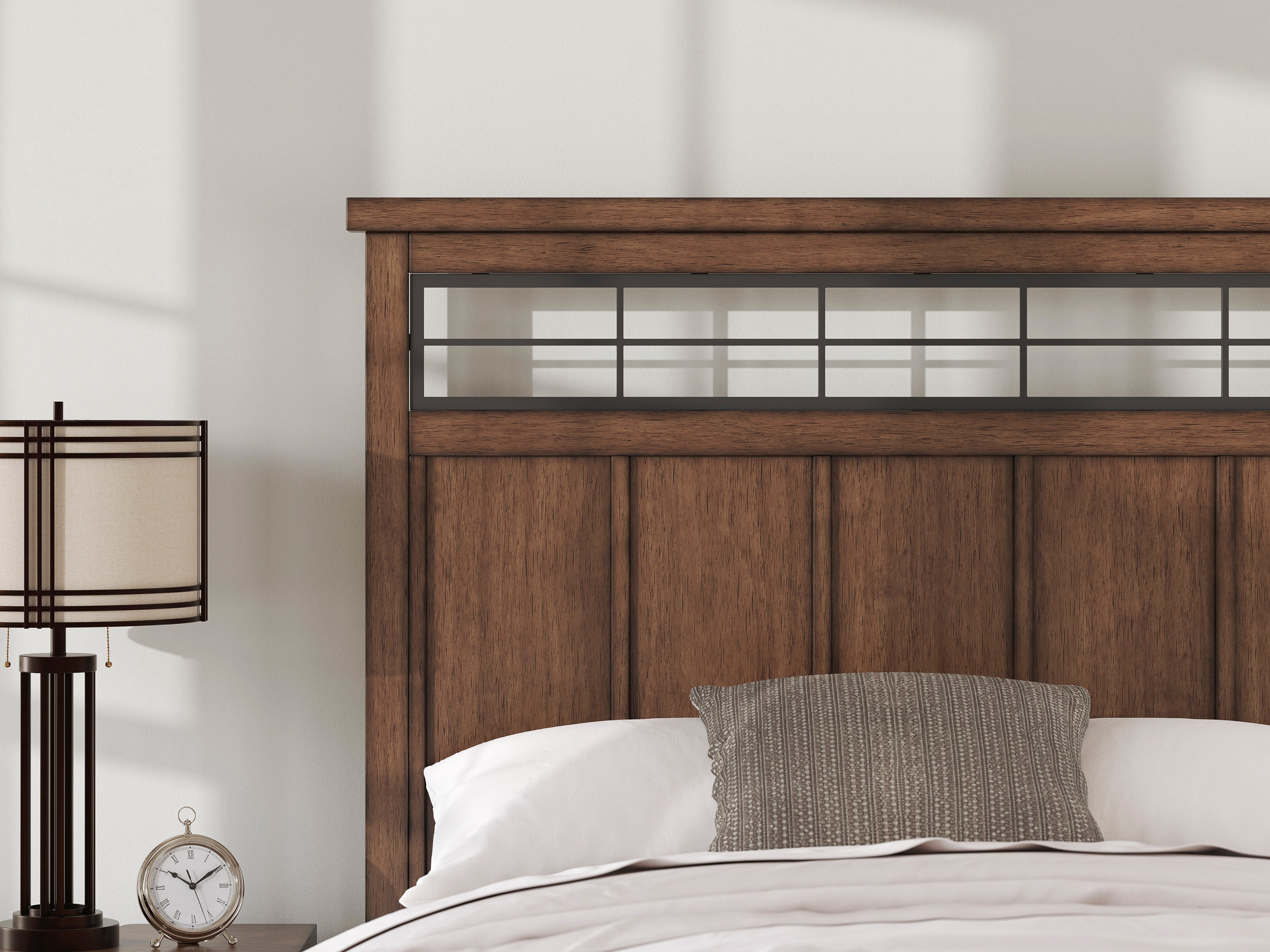 Taffenbrook Medium Brown Queen Panel Bed from Ashley - Luna Furniture