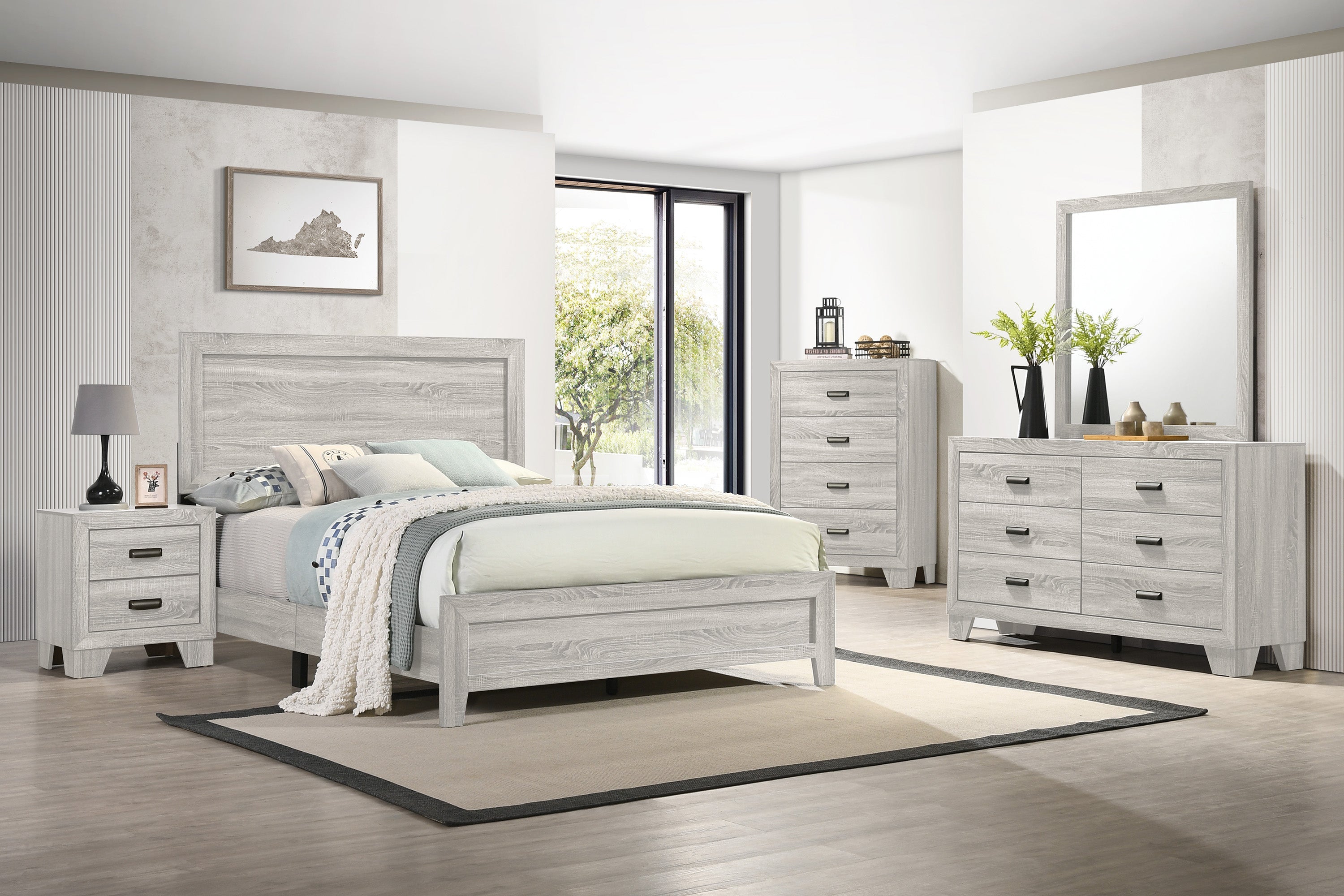 Millie Whitewash Panel Youth Bedroom Set from Crown Mark - Luna Furniture