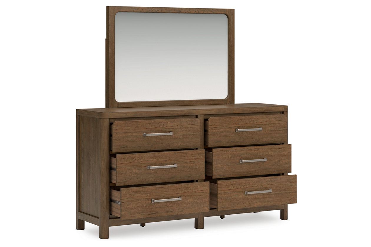 Cabalynn Light Brown Dresser and Mirror - Ashley - Luna Furniture