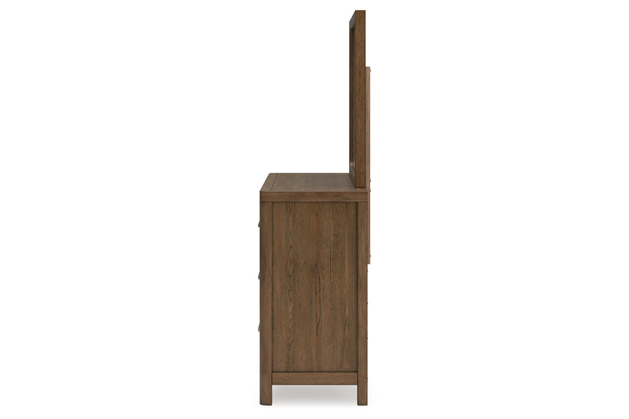 Cabalynn Light Brown Dresser and Mirror - Ashley - Luna Furniture