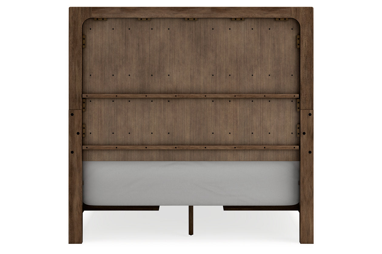 Cabalynn Light Brown Queen Panel Bed with Storage - Ashley - Luna Furniture