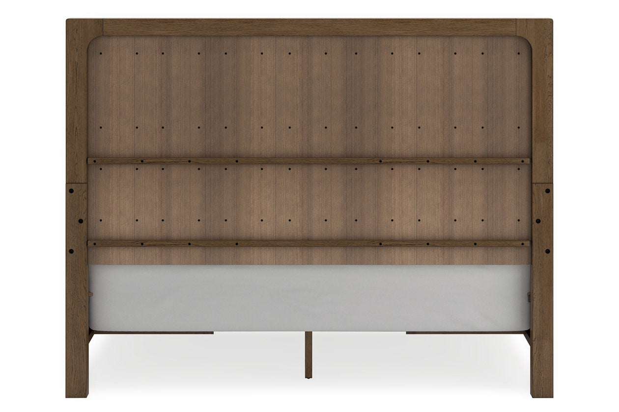 Cabalynn Light Brown King Panel Bed with Storage - Ashley - Luna Furniture