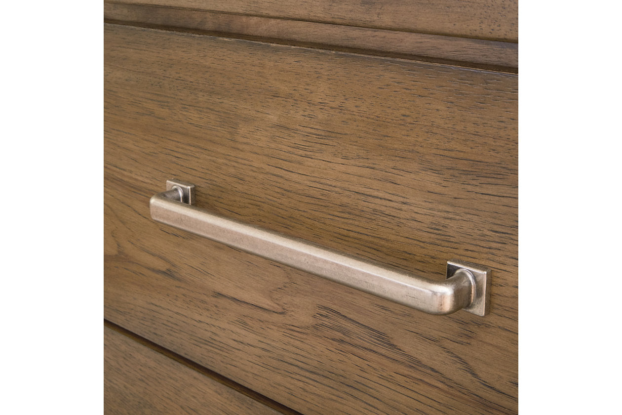 Cabalynn Light Brown Dresser and Mirror - Ashley - Luna Furniture