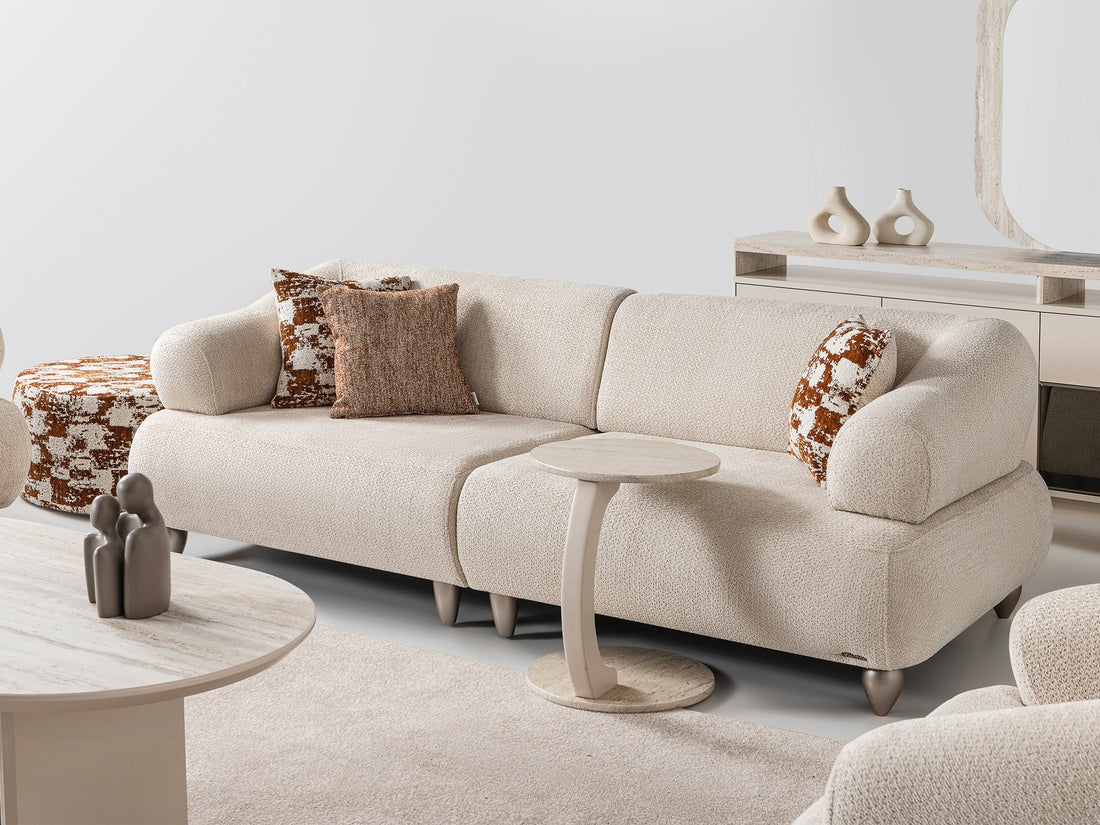 Bern Convertible Sofa in Cream