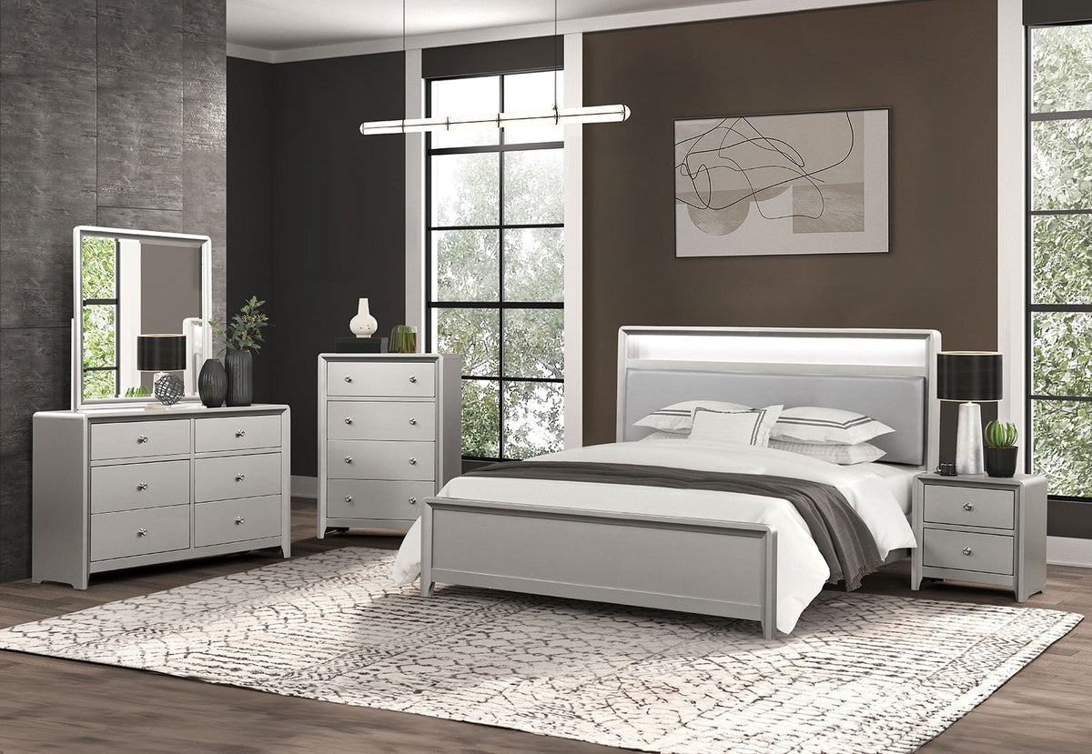 Bryne Champagne Contemporary Bedroom Set