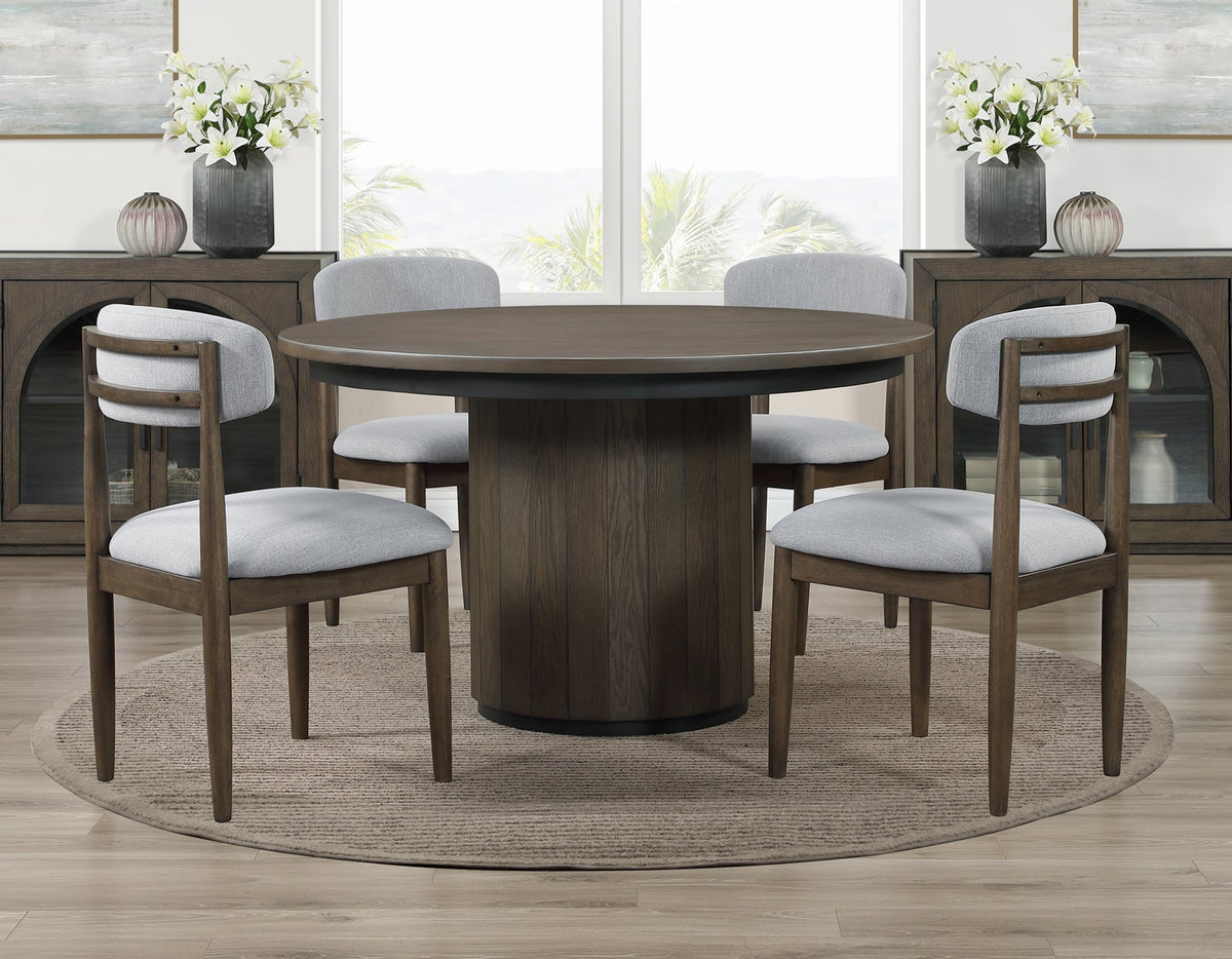 Burlington Cocoa Round Dining Room Set
