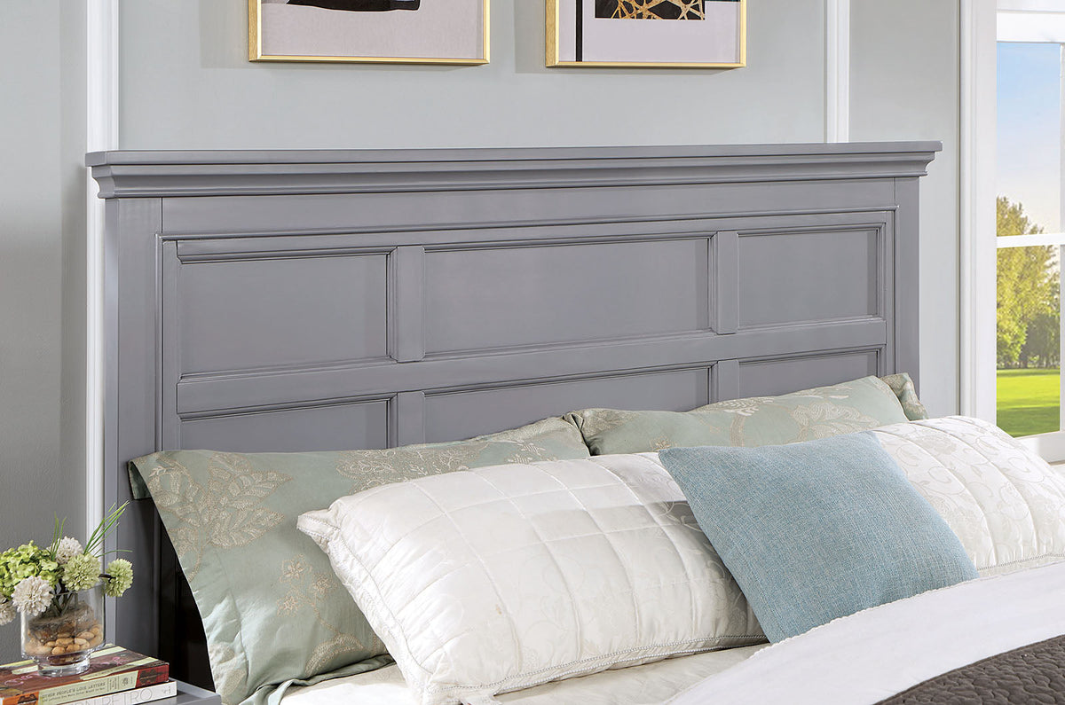Castlile Gray Transitional Storage Bedroom Set