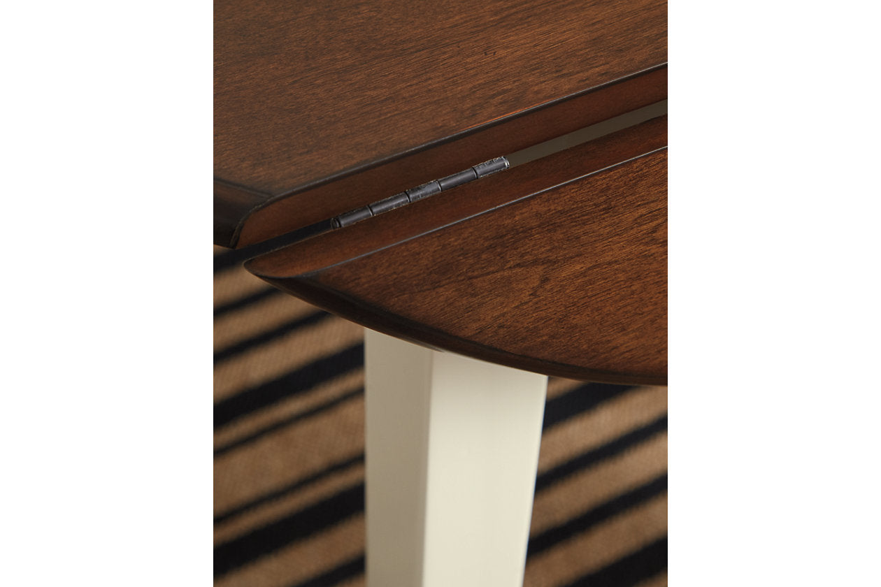Woodanville Cream/Brown Dining Table with 2 Chairs - Ashley - Luna Furniture