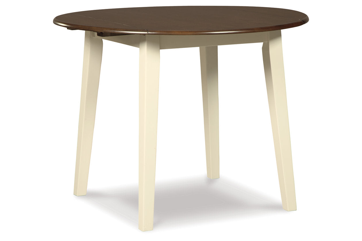 Woodanville Cream/Brown Dining Table with 2 Chairs - Ashley - Luna Furniture