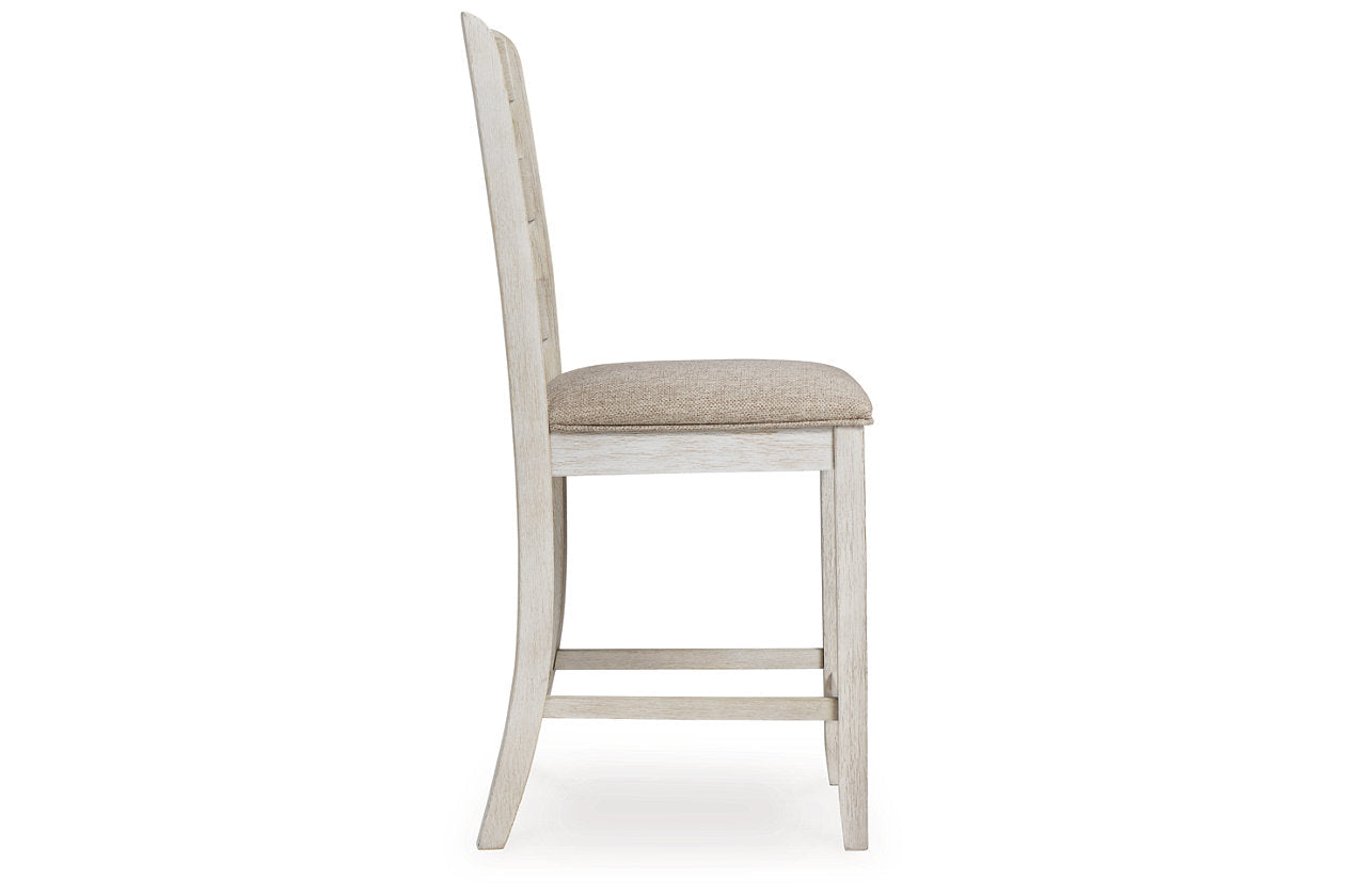Skempton Two-tone Counter Height Dining Table and 6 Barstools from Ashley - Luna Furniture