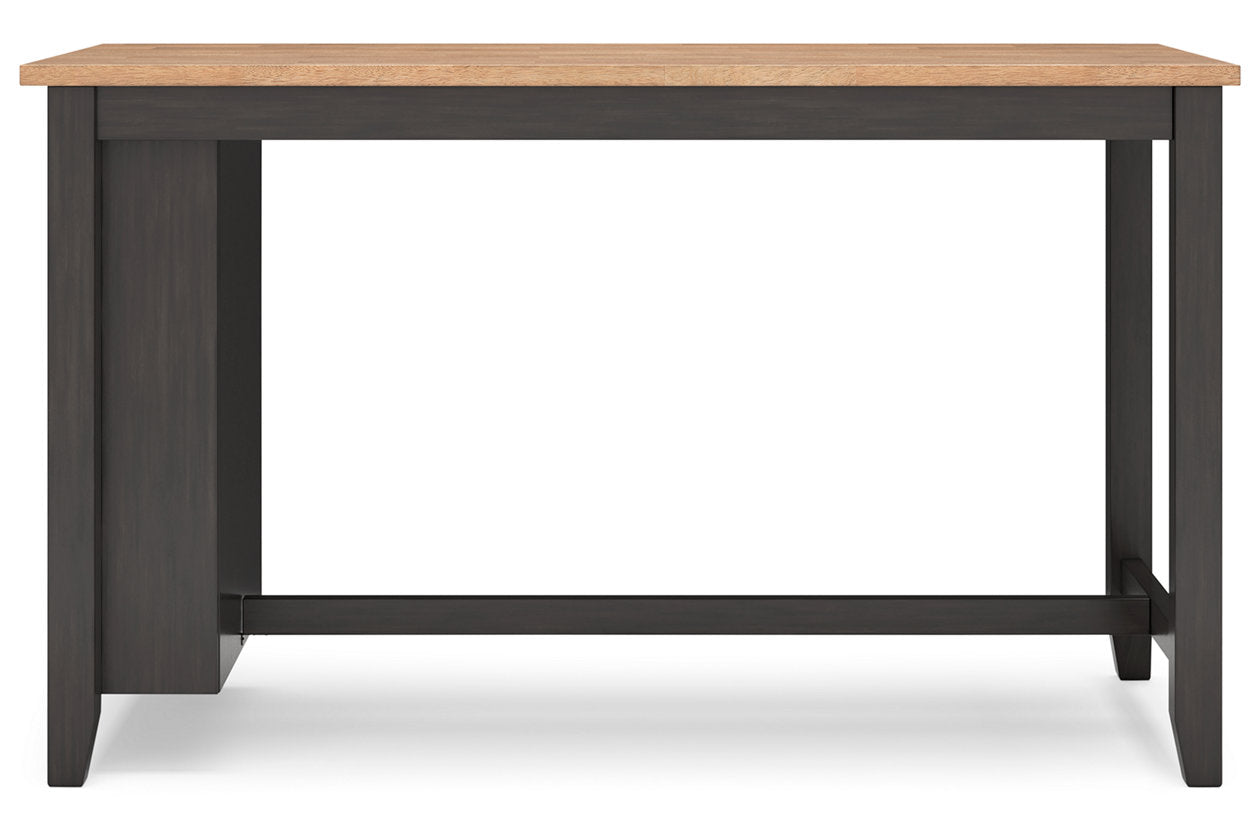 Gesthaven Natural/Brown Counter Height Dining Table and 2 Barstools - Ashley - Luna Furniture