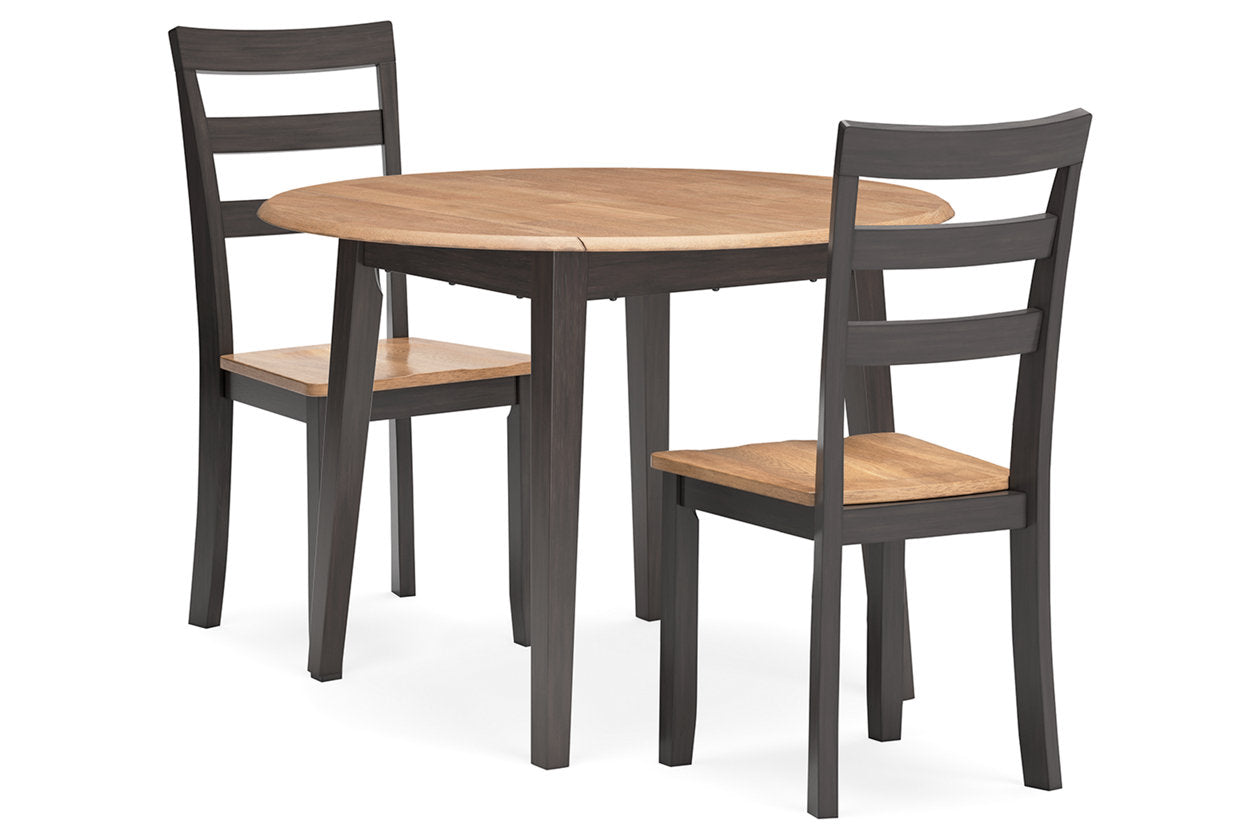 Gesthaven Dining Table and 2 Chairs - Ashley - Luna Furniture