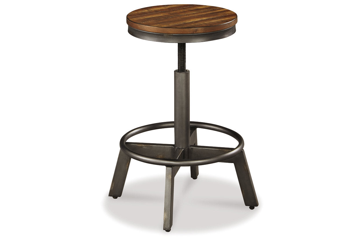 Torjin Brown/Gray Counter Height Dining Table and 2 Barstools - Ashley - Luna Furniture