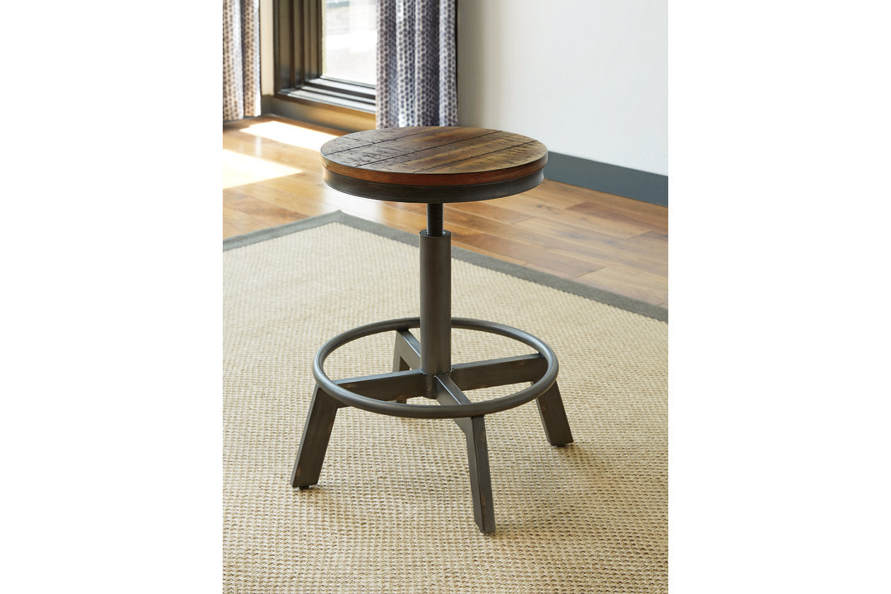 Torjin Brown/Gray Counter Height Dining Table and 2 Barstools - Ashley - Luna Furniture