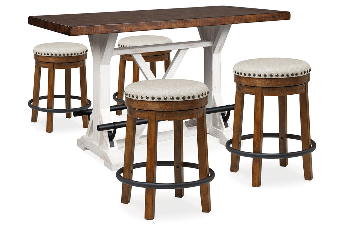 Valebeck Multi Counter Height Table and 4 Stools - Ashley - Luna Furniture